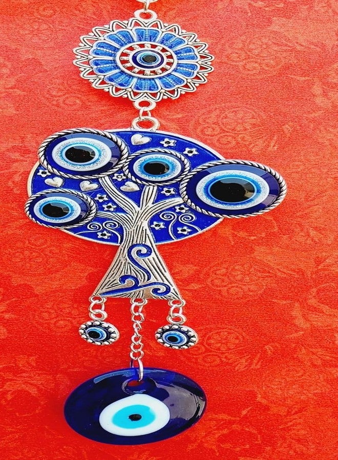 ARTISKRITI Evil Eye Hanging for House Main Entrance Door Decoration, Evil Eye Charm Tree Nazar Battu for Good Luck, Prosperity and Protection - Image 2